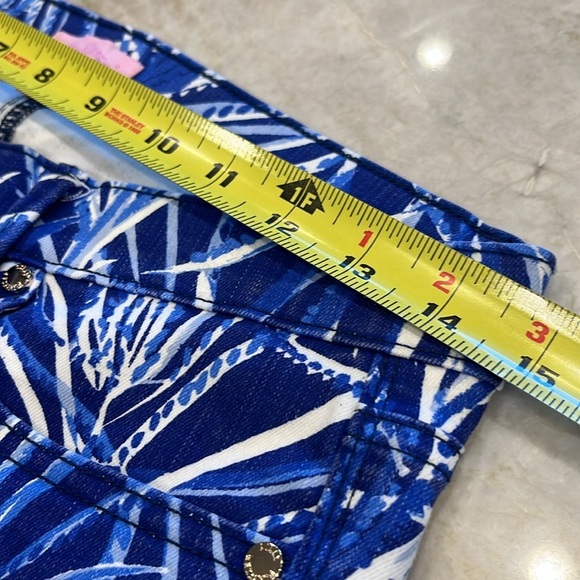 NEW Lilly Pulitzer South Coast Skinny‎ Jean Early Riser Twilight Blue Size 4 - Picture 10 of 14